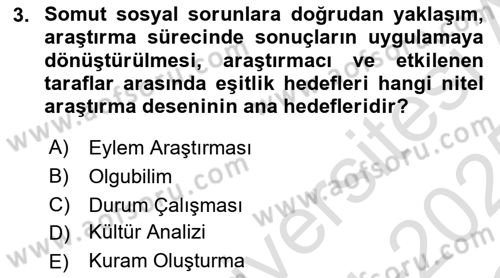 Halkla İlişkiler Araştırmaları Dersi 2024 - 2025 Yılı Yaz Okulu Sınav Soruları 3. Soru