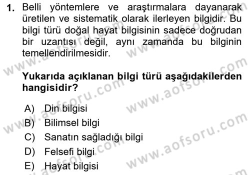 Halkla İlişkiler Araştırmaları Dersi 2025 - 2026 Yılı (Vize) Ara Sınav Soruları 1. Soru