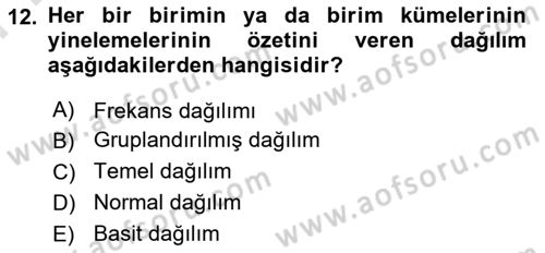 Halkla İlişkiler Araştırmaları Dersi 2025 - 2026 Yılı (Final) Dönem Sonu Sınav Soruları 12. Soru