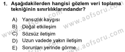 Halkla İlişkiler Araştırmaları Dersi 2025 - 2026 Yılı Yaz Okulu Sınav Soruları 1. Soru