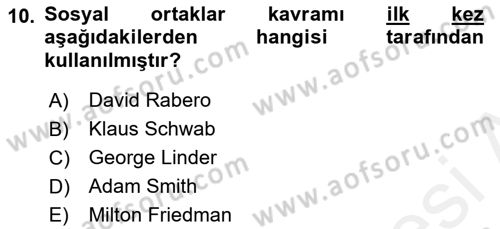İtibar Yönetimi Dersi 2018 - 2019 Yılı (Vize) Ara Sınav Soruları 10. Soru