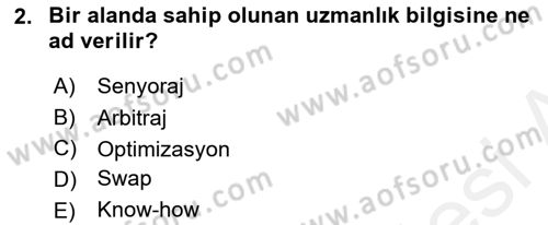 İtibar Yönetimi Dersi 2018 - 2019 Yılı (Vize) Ara Sınav Soruları 2. Soru