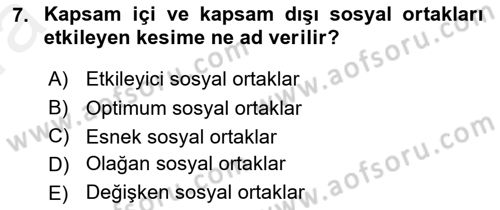 İtibar Yönetimi Dersi 2018 - 2019 Yılı (Vize) Ara Sınav Soruları 7. Soru