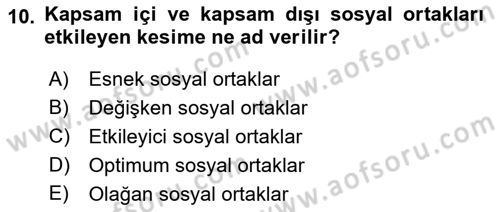 İtibar Yönetimi Dersi 2018 - 2019 Yılı Yaz Okulu Sınav Soruları 10. Soru