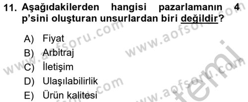 İtibar Yönetimi Dersi 2018 - 2019 Yılı Yaz Okulu Sınav Soruları 11. Soru
