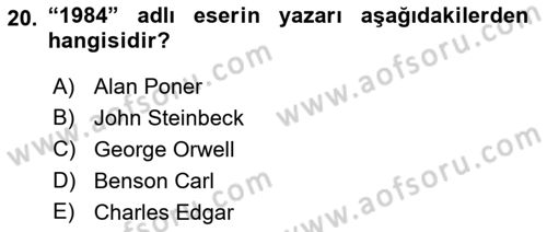 İtibar Yönetimi Dersi 2018 - 2019 Yılı Yaz Okulu Sınav Soruları 20. Soru
