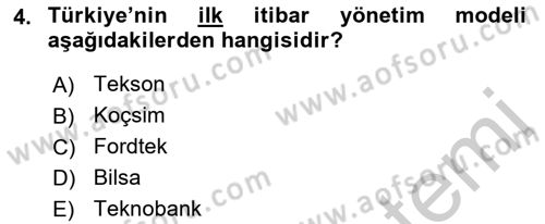 İtibar Yönetimi Dersi 2018 - 2019 Yılı Yaz Okulu Sınav Soruları 4. Soru