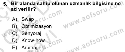 İtibar Yönetimi Dersi 2022 - 2023 Yılı (Vize) Ara Sınav Soruları 5. Soru