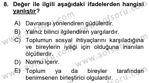 İtibar Yönetimi Dersi 2022 - 2023 Yılı Yaz Okulu Sınav Soruları 8. Soru