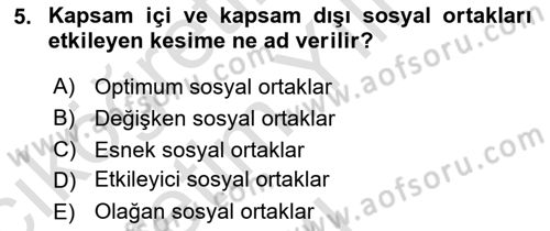 İtibar Yönetimi Dersi 2023 - 2024 Yılı Yaz Okulu Sınav Soruları 5. Soru