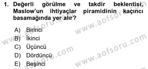 İtibar Yönetimi Dersi 2025 - 2026 Yılı (Final) Dönem Sonu Sınav Soruları 1. Soru