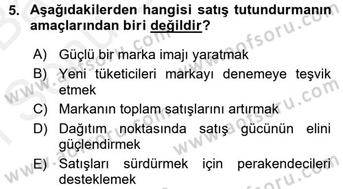 Reklam Kampanya Analizi Dersi 2018 - 2019 Yılı (Final) Dönem Sonu Sınav Soruları 5. Soru