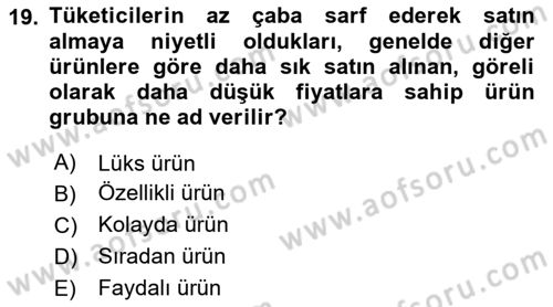 Reklam Kampanya Süreci Dersi 2025 - 2026 Yılı (Vize) Ara Sınav Soruları 19. Soru
