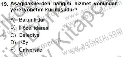 Hukukun Temel Kavramları Dersi 2014 - 2015 Yılı (Final) Dönem Sonu Sınavı 19. Soru