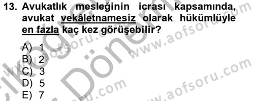 İnfaz Hukuku Dersi Ara Sınavı Deneme Sınav Soruları 13. Soru