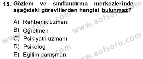 İnfaz Hukuku Dersi 2013 - 2014 Yılı (Vize) Ara Sınav Soruları 15. Soru