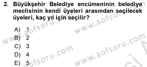 İdare Hukukuna Giriş Dersi 2020 - 2021 Yılı Yaz Okulu Sınav Soruları 2. Soru