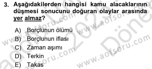 İdare Hukukuna Giriş Dersi 2025 - 2026 Yılı (Final) Dönem Sonu Sınav Soruları 3. Soru