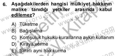 İşletme Hukuku Dersi 2013 - 2014 Yılı (Vize) Ara Sınav Soruları 6. Soru
