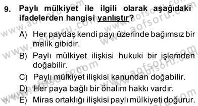 İşletme Hukuku Dersi 2013 - 2014 Yılı (Vize) Ara Sınav Soruları 9. Soru