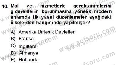 İşletme Hukuku Dersi 2013 - 2014 Yılı (Final) Dönem Sonu Sınav Soruları 10. Soru