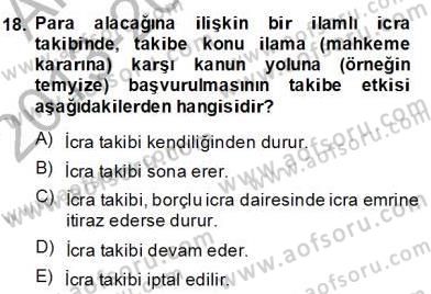 İşletme Hukuku Dersi 2013 - 2014 Yılı (Final) Dönem Sonu Sınav Soruları 18. Soru