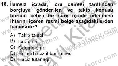 İşletme Hukuku Dersi 2013 - 2014 Yılı Tek Ders Sınav Soruları 18. Soru