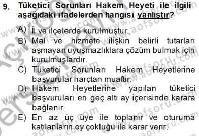 İşletme Hukuku Dersi 2013 - 2014 Yılı Tek Ders Sınav Soruları 9. Soru