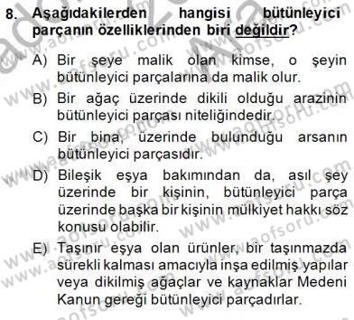 İşletme Hukuku Dersi 2014 - 2015 Yılı (Vize) Ara Sınav Soruları 8. Soru