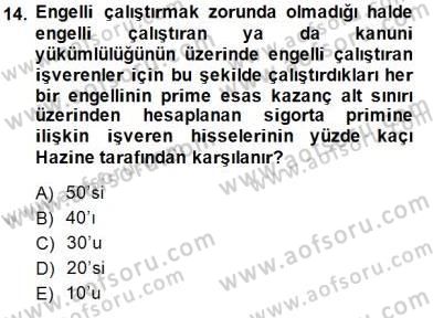 İşletme Hukuku Dersi 2014 - 2015 Yılı (Final) Dönem Sonu Sınav Soruları 14. Soru