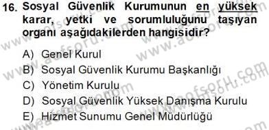 İşletme Hukuku Dersi 2014 - 2015 Yılı (Final) Dönem Sonu Sınav Soruları 16. Soru
