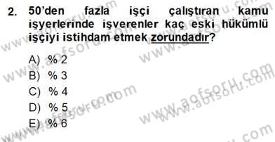 İşletme Hukuku Dersi 2014 - 2015 Yılı (Final) Dönem Sonu Sınav Soruları 2. Soru