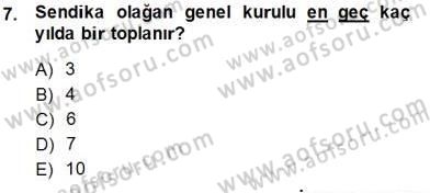 İşletme Hukuku Dersi 2014 - 2015 Yılı (Final) Dönem Sonu Sınav Soruları 7. Soru