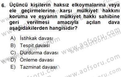 İşletme Hukuku Dersi 2015 - 2016 Yılı (Vize) Ara Sınav Soruları 6. Soru