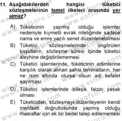 İşletme Hukuku Dersi 2015 - 2016 Yılı (Final) Dönem Sonu Sınav Soruları 11. Soru