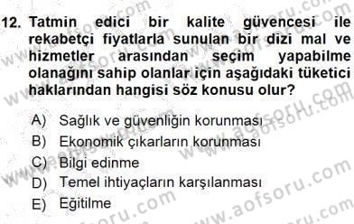 İşletme Hukuku Dersi 2015 - 2016 Yılı (Final) Dönem Sonu Sınav Soruları 12. Soru