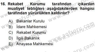 İşletme Hukuku Dersi 2015 - 2016 Yılı (Final) Dönem Sonu Sınav Soruları 16. Soru