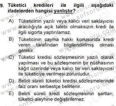 İşletme Hukuku Dersi 2015 - 2016 Yılı (Final) Dönem Sonu Sınav Soruları 9. Soru