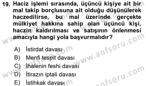İşletme Hukuku Dersi 2017 - 2018 Yılı 3 Ders Sınav Soruları 19. Soru