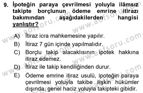 İşletme Hukuku Dersi 2017 - 2018 Yılı 3 Ders Sınav Soruları 9. Soru