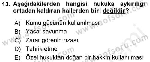 İşletme Hukuku Dersi 2017 - 2018 Yılı (Vize) Ara Sınav Soruları 13. Soru