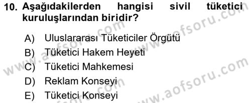 İşletme Hukuku Dersi 2017 - 2018 Yılı (Final) Dönem Sonu Sınav Soruları 10. Soru
