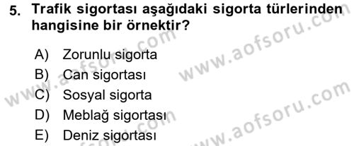 İşletme Hukuku Dersi 2017 - 2018 Yılı (Final) Dönem Sonu Sınav Soruları 5. Soru