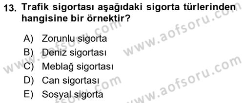 İşletme Hukuku Dersi 2018 - 2019 Yılı 3 Ders Sınav Soruları 13. Soru