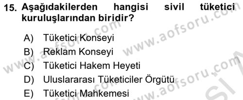 İşletme Hukuku Dersi 2018 - 2019 Yılı 3 Ders Sınav Soruları 15. Soru