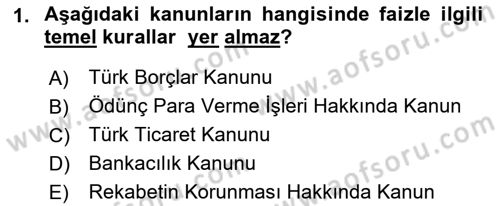 İşletme Hukuku Dersi 2018 - 2019 Yılı (Final) Dönem Sonu Sınav Soruları 1. Soru