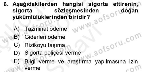 İşletme Hukuku Dersi 2018 - 2019 Yılı (Final) Dönem Sonu Sınav Soruları 6. Soru
