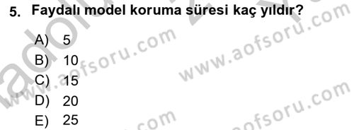 İşletme Hukuku Dersi 2018 - 2019 Yılı Yaz Okulu Sınav Soruları 5. Soru