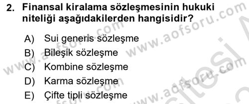 İşletme Hukuku Dersi 2020 - 2021 Yılı Yaz Okulu Sınav Soruları 2. Soru
