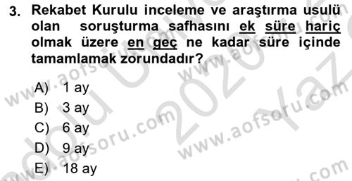 İşletme Hukuku Dersi 2020 - 2021 Yılı Yaz Okulu Sınav Soruları 3. Soru